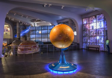 Moskova, Rusya - 28 Eylül: Moskova Planetarium sergide 