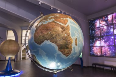 Moskova, Rusya - 28 Eylül: Moskova Planetarium sergide 