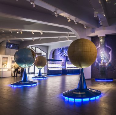 Moskova, Rusya - 28 Eylül: Moskova Planetarium sergide 