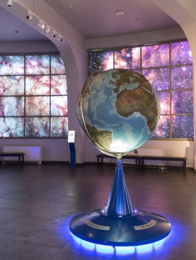 Moskova, Rusya - 28 Eylül: Moskova Planetarium sergide 