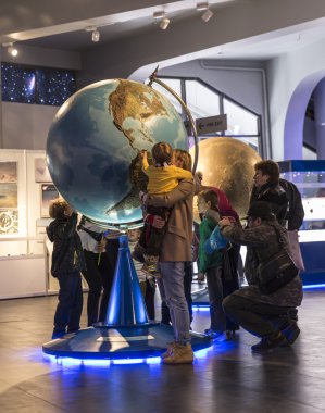 Moskova, Rusya - 28 Eylül: Moskova Planetarium sergide 