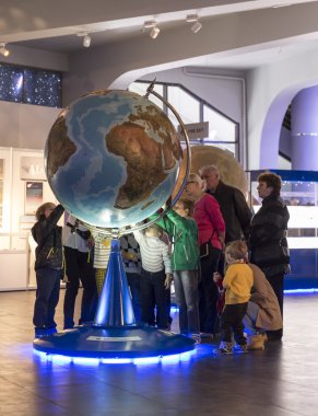 Moskova, Rusya - 28 Eylül: Moskova Planetarium sergide 
