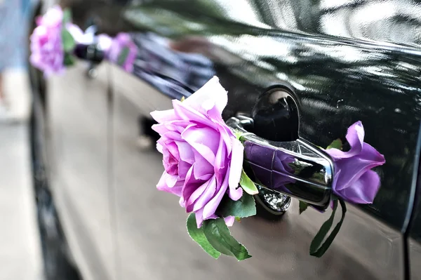 Auto do ślubu w kolorach Zdjęcie Stockowe