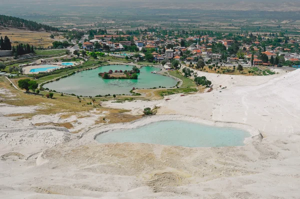 Pamukkale, telek, Denizli, Törökország — Stock Fotó