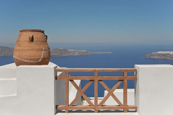 La arquitectura de Imerovigli, Santorini, Grecia — Foto de Stock