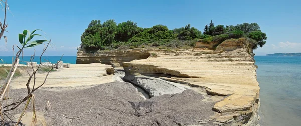 運河のコルフ、ギリシャ 2、エスペリオンでダムール — ストック写真