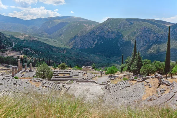 Teatro griego en Delphi, Grecia — Foto de Stock