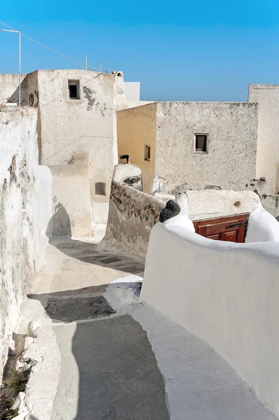 Emporio straat op Santorini eiland, Griekenland — Stockfoto