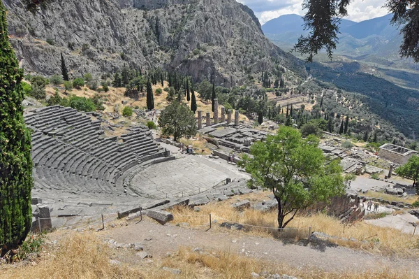 Delphi, Yunanistan Yunan tiyatrosu — Stok fotoğraf