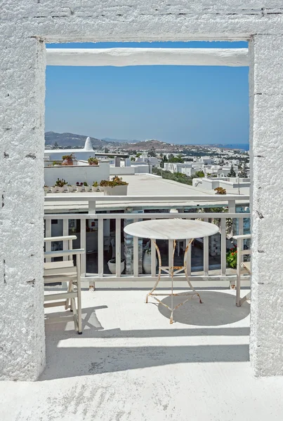 Paisaje urbano de Parikia en la isla de Paros, Grecia —  Fotos de Stock