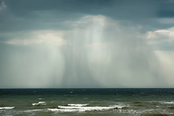 Azov Zeegezicht Met Storm Eroverheen — Stockfoto