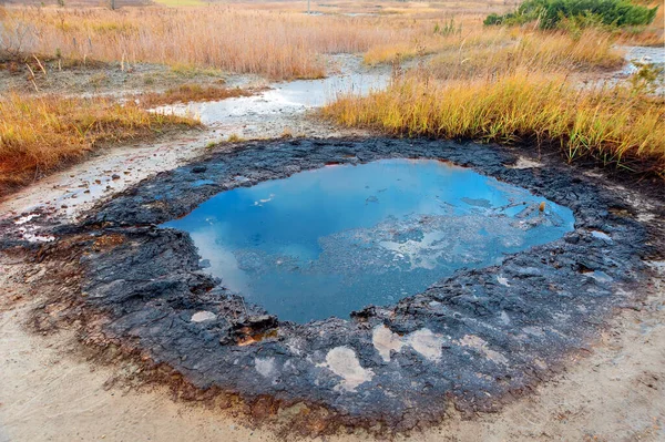 ウクライナの泥火山の閉鎖 — ストック写真