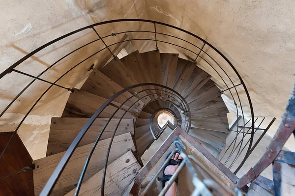 Spiral Wooden Stairs — Stock Photo, Image