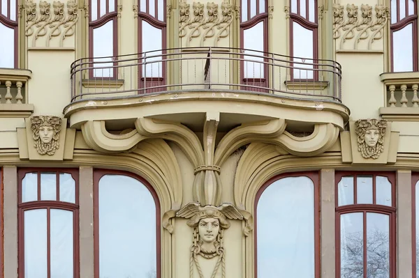 Fragment Une Façade Bâtiment Extérieur Odesa Ukraine — Photo