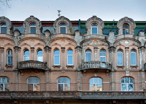 Ornate Facade Old Building Ivano Frankivsk Ukraine — Stock Photo, Image