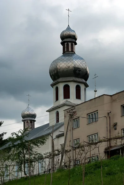 Traditionelle Kleine Kirche Sakarpattia Ukraine — Stockfoto