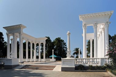 Gürcistan 'daki Batumi merkez bulvar manzarası