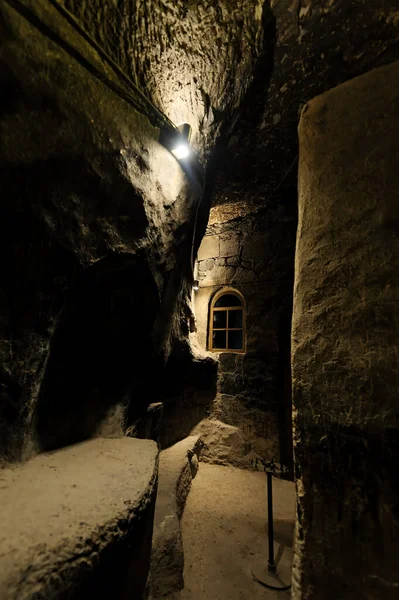 Grot Van Het Klooster Vardzia Georgië — Stockfoto