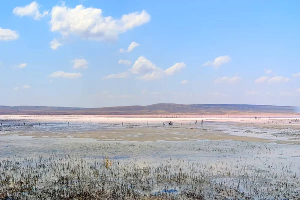 Chokrak Salt Lake Panorama Ukraine — Stock Photo, Image