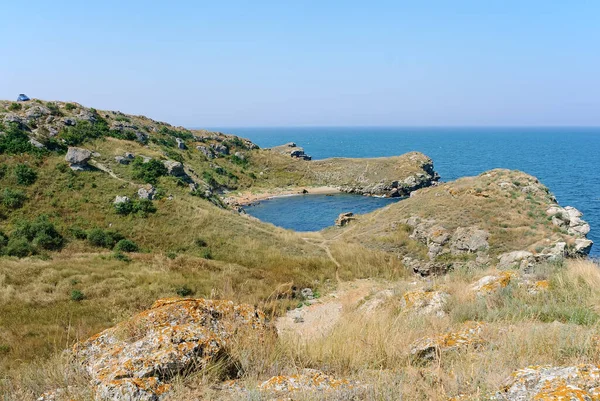 Kosmonautbukten Azovska Havet Krim Ukraina — Stockfoto