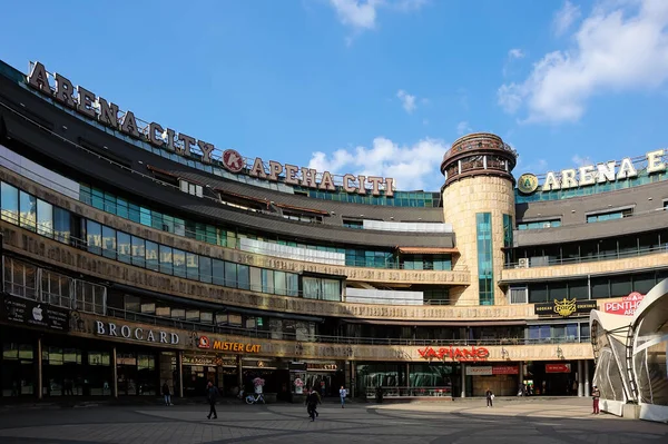 Cour Intérieure Célèbre Centre Commercial Arena City Kiev Ukraine — Photo