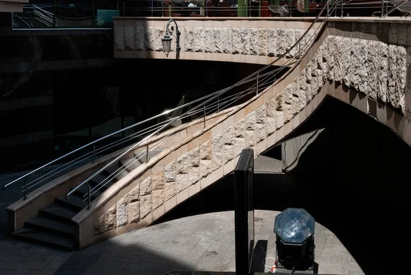 Escalera Adornada Del Centro Comercial Arena City Kiev Ucrania —  Fotos de Stock