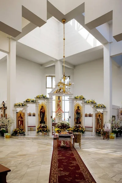 Interiör Basilika Den Stora Kyrkan Kiev Ukraina — Stockfoto