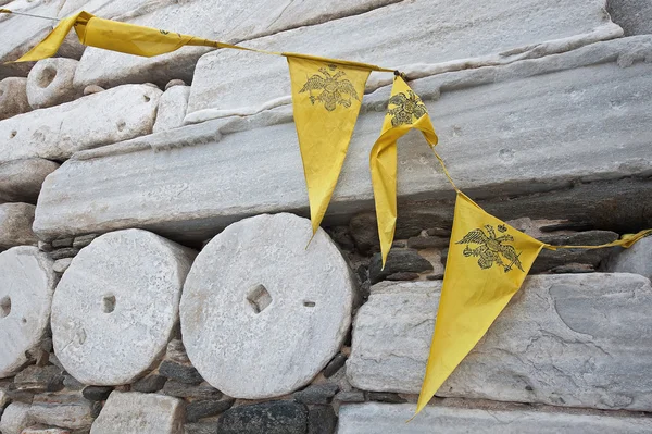 Parikia şehir Paros Adası Yunanistan Kalesi'nde Frenkler — Stok fotoğraf