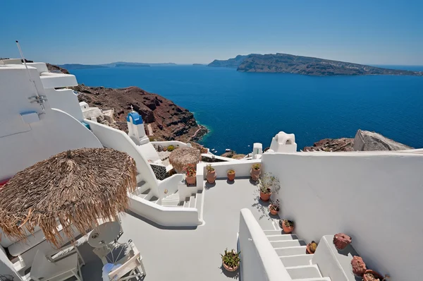 Caldera vista de Oia em Santorini, Grécia — Fotografia de Stock