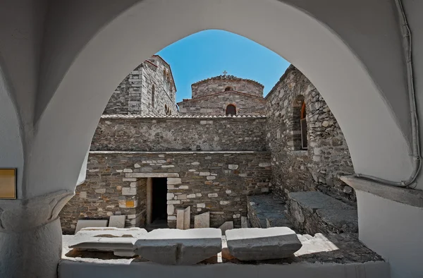 Iglesia de 100 Puertas en Parikia, Paros, Grecia — Foto de Stock