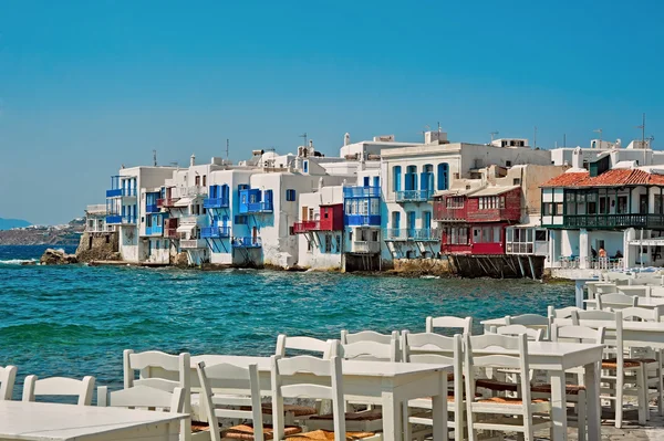 Alefkandra, Little Venice, Mykonos, Kreikka — kuvapankkivalokuva