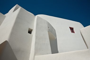 Santorini Emporio eski geleneksel evde