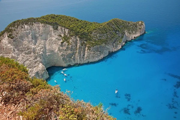 Navagio (naufragio) Bahía — Foto de Stock