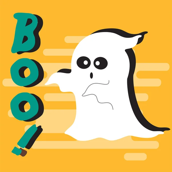 Halloween fantasma fundo — Vetor de Stock