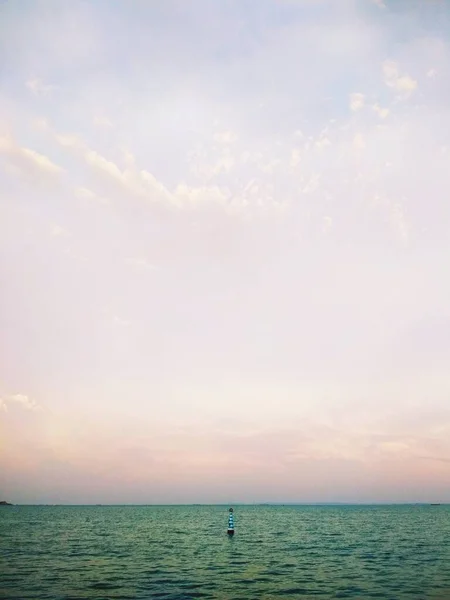 Maravilhosas Cores Suaves Céu Sobre Mar Negro — Fotografia de Stock