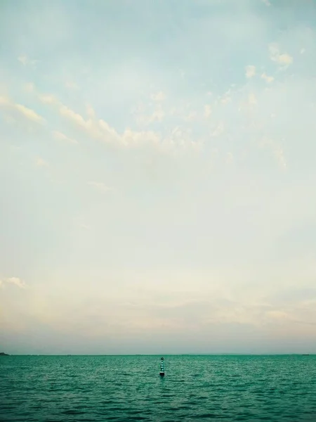 Maravillosos Colores Tiernos Cielo Sobre Mar Negro — Foto de Stock