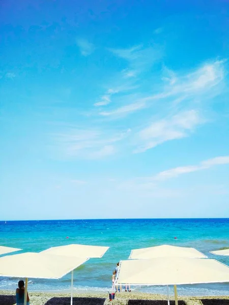 Vacanze Famiglia Nel Mar Nero — Foto Stock