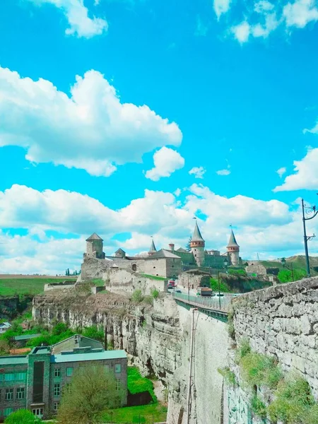 Παλιό Φρούριο Μια Φωτεινή Ανοιξιάτικη Μέρα Kamenets Podolsky Ουκρανία — Φωτογραφία Αρχείου