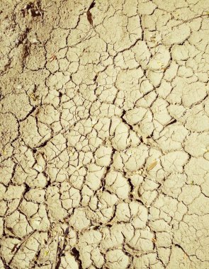 Kurumuş çatlak zemin, doğal arka plan. 