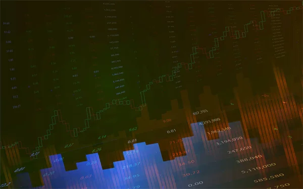 Světový Akciový Trh Nebo Burza Forex Pozadím Svíčkového Grafu Vektorová — Stockový vektor