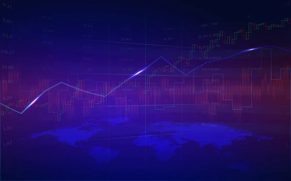 Forex Marché Boursier Fond Illustration Vectorielle — Image vectorielle