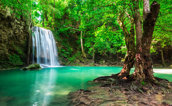 Beautiful waterfall in Thailand National Park