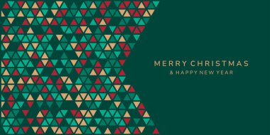 Noel kartı tasarımı. Mutlu Noeller ve mutlu yıllar..