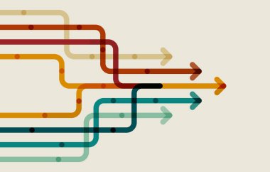 Soyut ok yönü. İş yatırımından başarıya. finansal veri grafiği stratejisi. Teknoloji geçmişi. Yüksek hız.