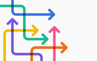 Soyut ok yönü. İş yatırımından başarıya. finansal veri grafiği stratejisi. Teknoloji geçmişi. Yüksek hız.