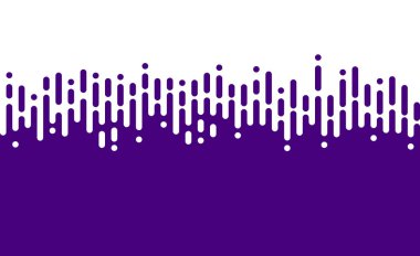 Purple vertical digital lines with rounded dots on white background, symbolizing technology, data, cyber theme, modern design, and abstract decoration.