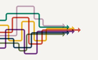 Soyut ok yönü. İş yatırımından başarıya. finansal veri grafiği stratejisi. Teknoloji geçmişi. Yüksek hız.