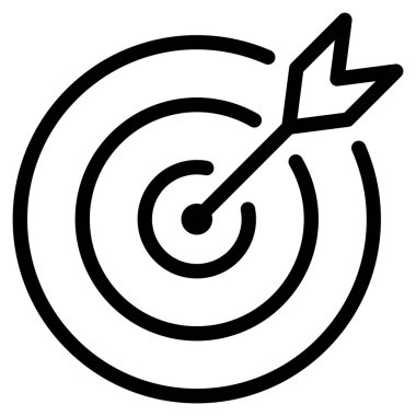 hedef simge beyaz arkaplanda izole edildi