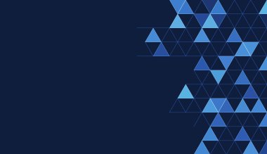 Soyut geometrik arkaplan ve izometrik. Mavi arkaplanda dijital küp izometriği.