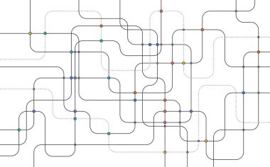 Dijital teknoloji geçmişi. Teknoloji hattı kavramı. Devre tahtası arka plan teknolojisi